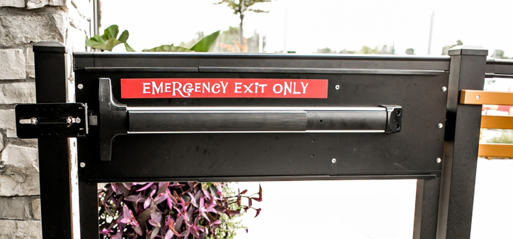 emergency push bar installation in Villa Park